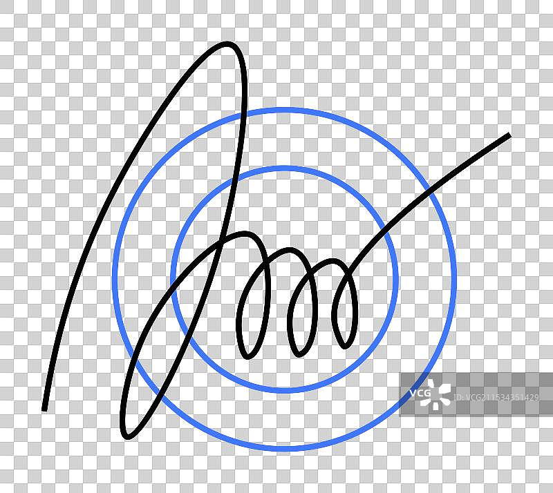 抽象的黑色和蓝色螺旋线艺术图片素材