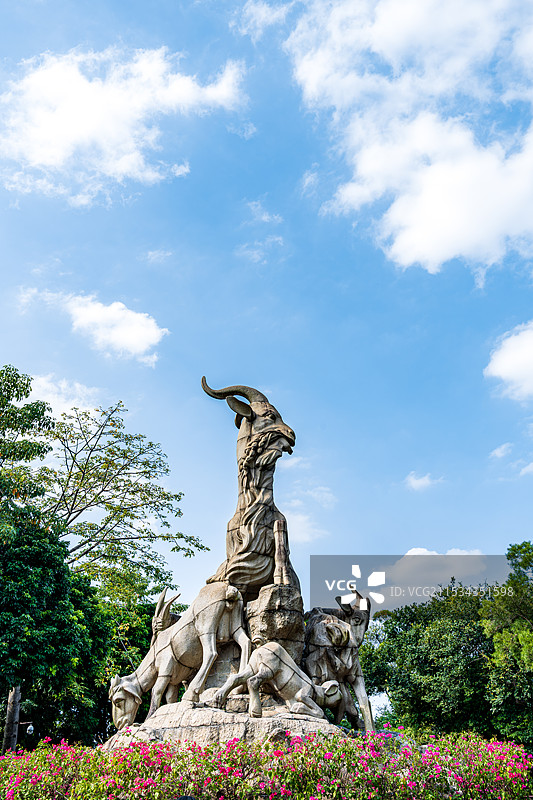 广州越秀公园五羊石像图片素材