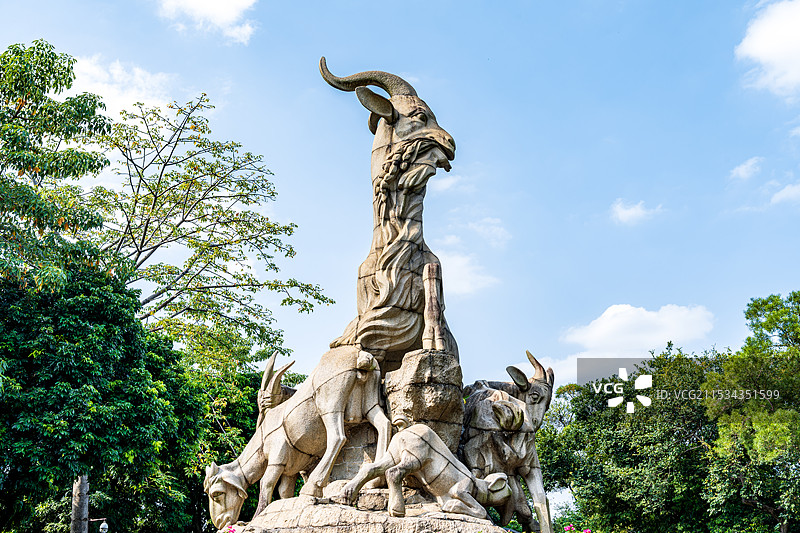 广州越秀公园五羊石像图片素材