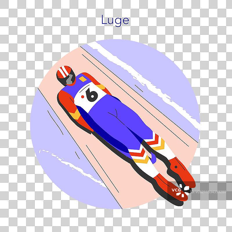 冬季运动扁平图图片素材