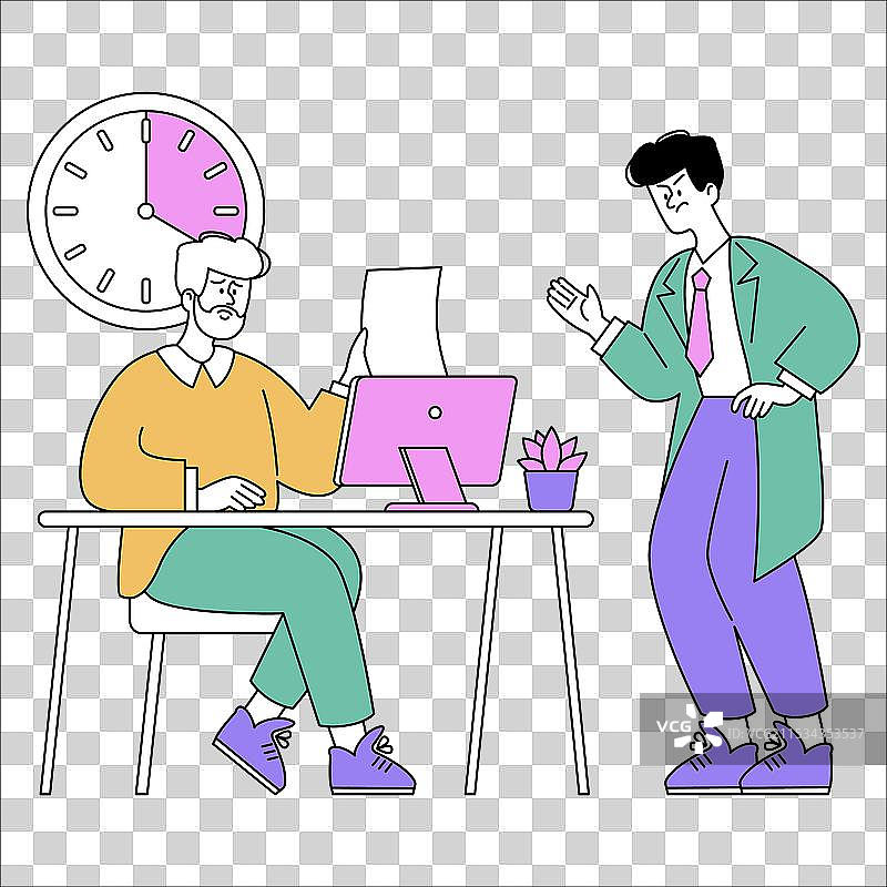 平面设计的商人图片素材