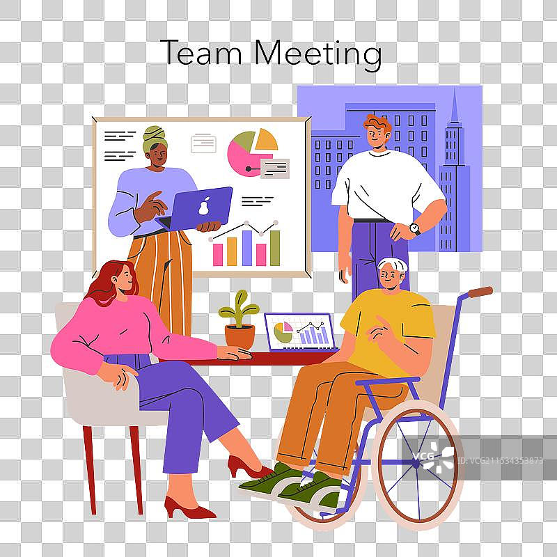 商业创业扁平设计图片素材