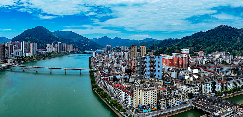 安化县 安化大桥 东坪镇 茶马广场 资水 萸江公园 航拍图片素材