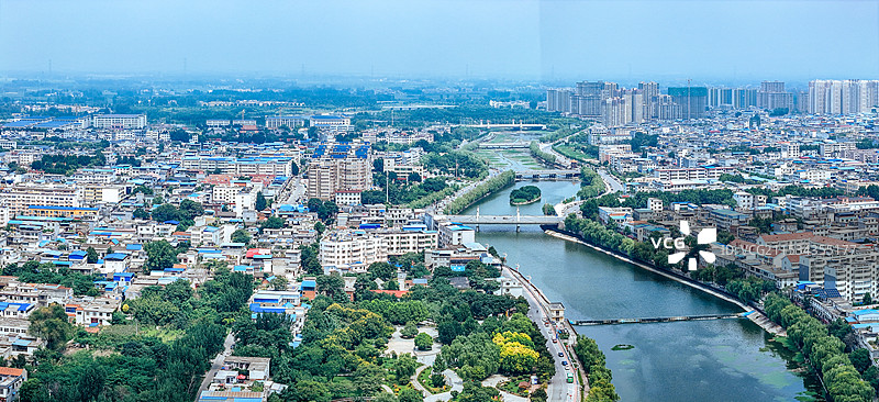 方城县 龙泉公园 潘河大桥 润豪世纪 阳城公园 航拍图片素材