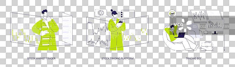 股票市场抽象概念图片素材