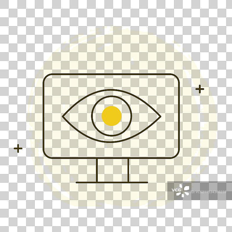 机器学习与计算机视觉图标设计图片素材