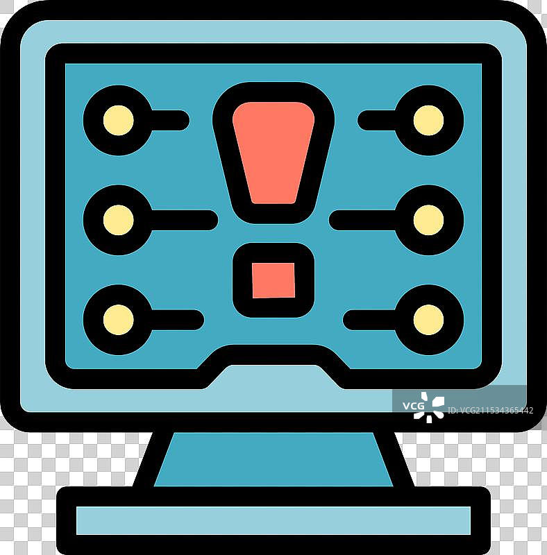 计算机显示监控系统界面图片素材