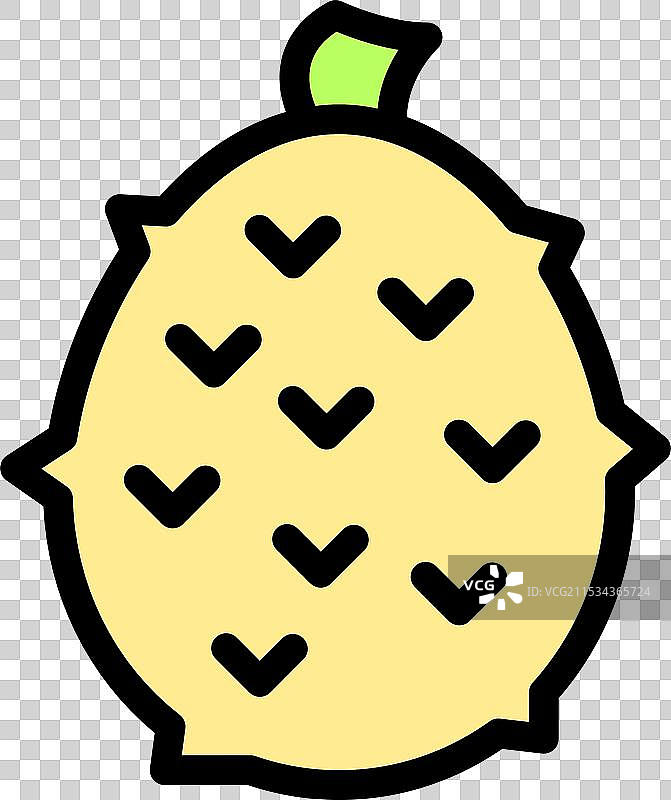 奇瓦诺瓜果实展示尖刺外皮图片素材