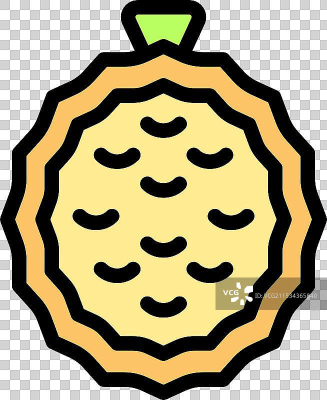 半个榴莲展示其美味的果肉和种子图片素材