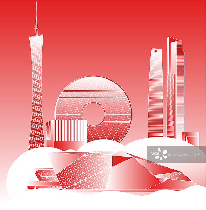 城市地标系列-广州图片素材