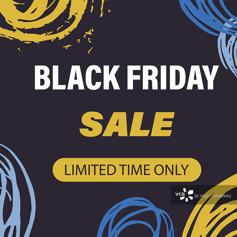 黑色星期五促销横幅布局设计抽象图案图片素材