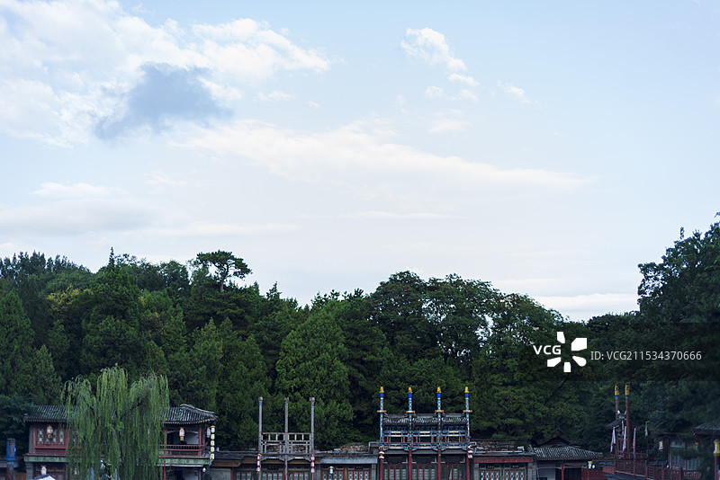 北京颐和园苏州街图片素材