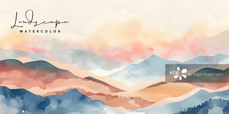 东方奢华的山地风景背景图片素材