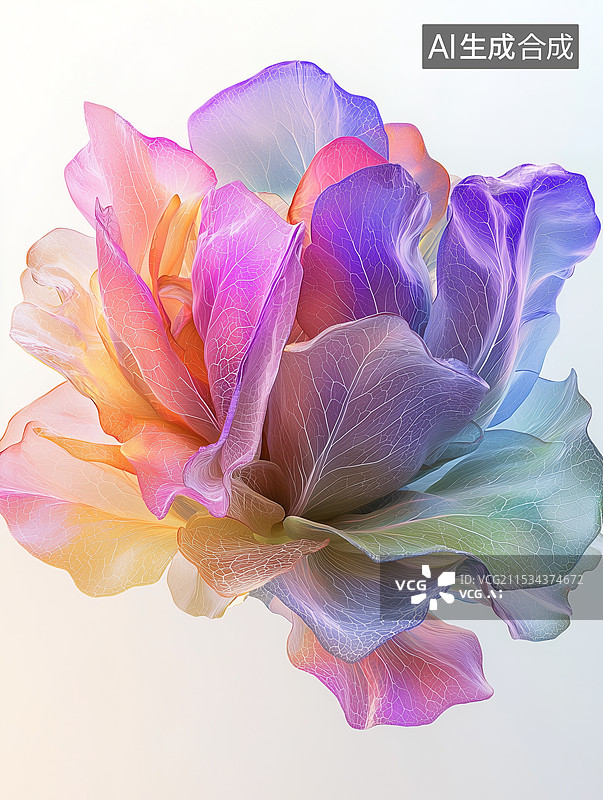 【AI数字艺术】梦幻玉雕白菜特写图片素材