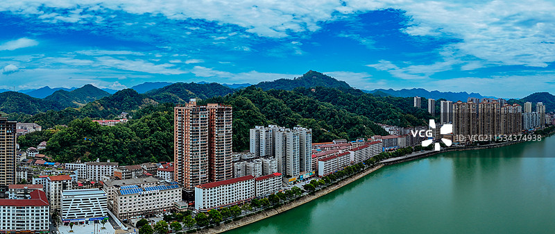 安化县 安化大桥 东坪镇 茶马广场 资水 萸江公园 航拍图片素材