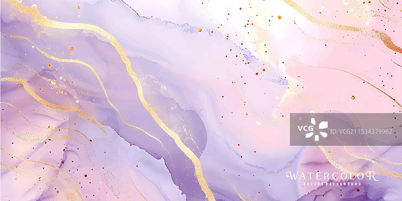 淡粉色水彩流体画设计卡片图片素材