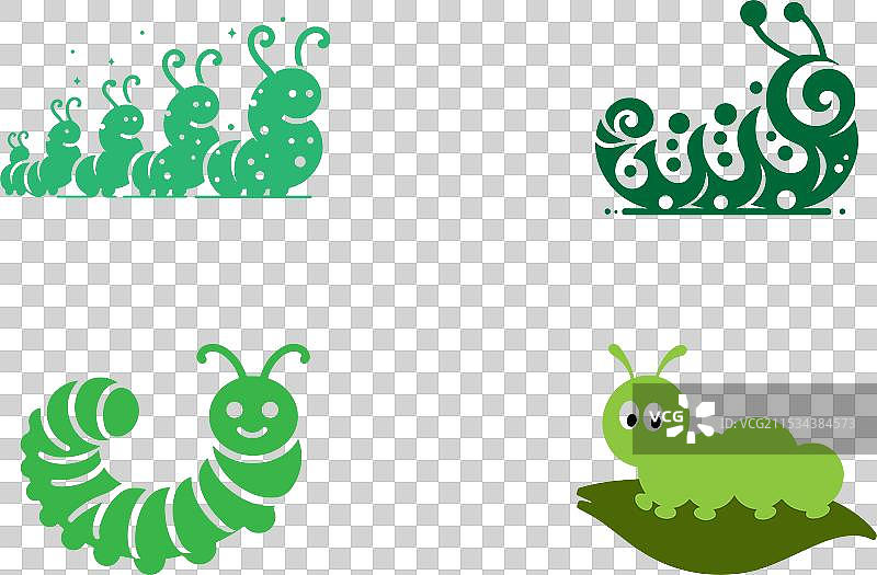 毛虫线条艺术图片素材