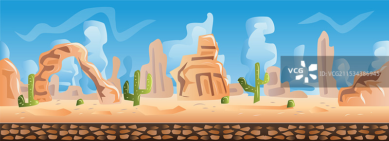 沙漠景观游戏背景图片素材
