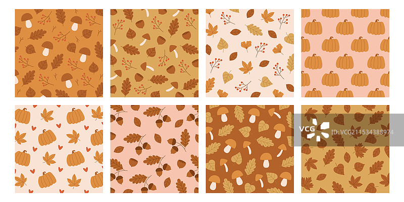 秋叶森林背景模板图片素材