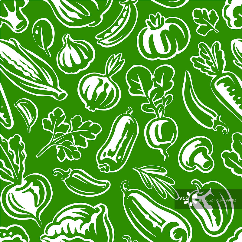 各种蔬菜的无缝图案图片素材
