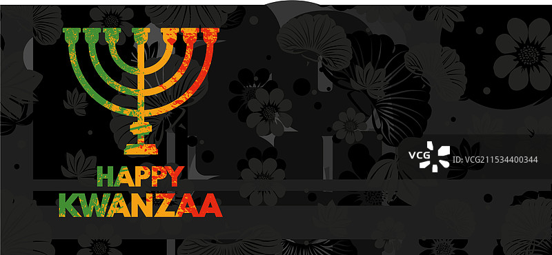 快乐的宽扎节背景横幅图片素材