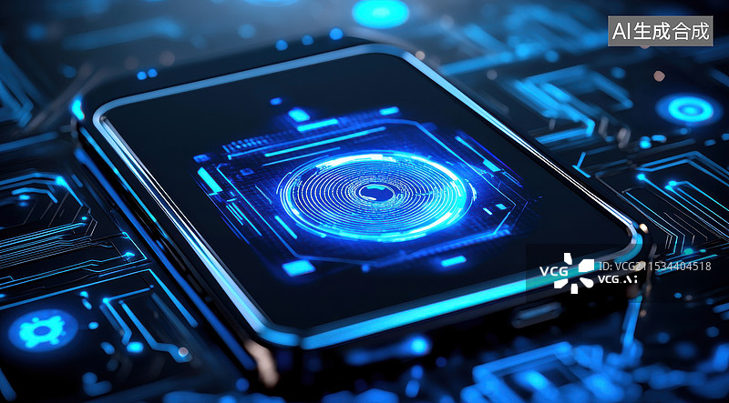 【AI数字艺术】手机指纹密码图片素材