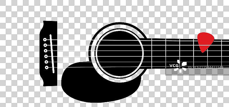 吉他、拨片与世界音乐日图片素材