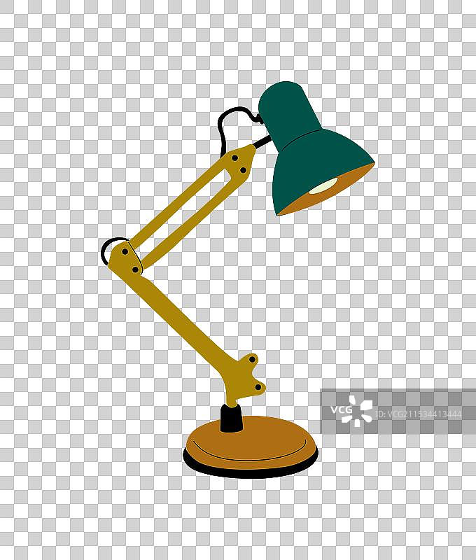 复古中世纪现代风格的办公桌灯图片素材