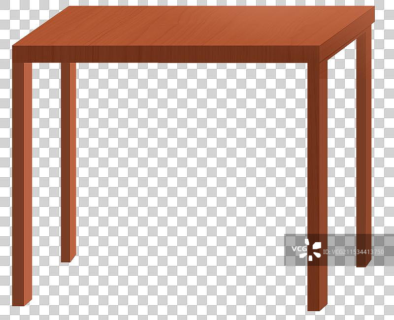 家庭家具客厅中式餐桌木桌子元素卡通素材资讯插画图片素材