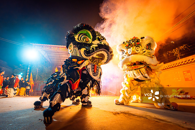 英歌雄狮图片素材