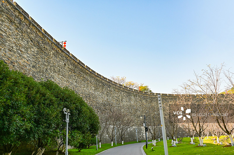 南京玄武湖明城墙图片素材