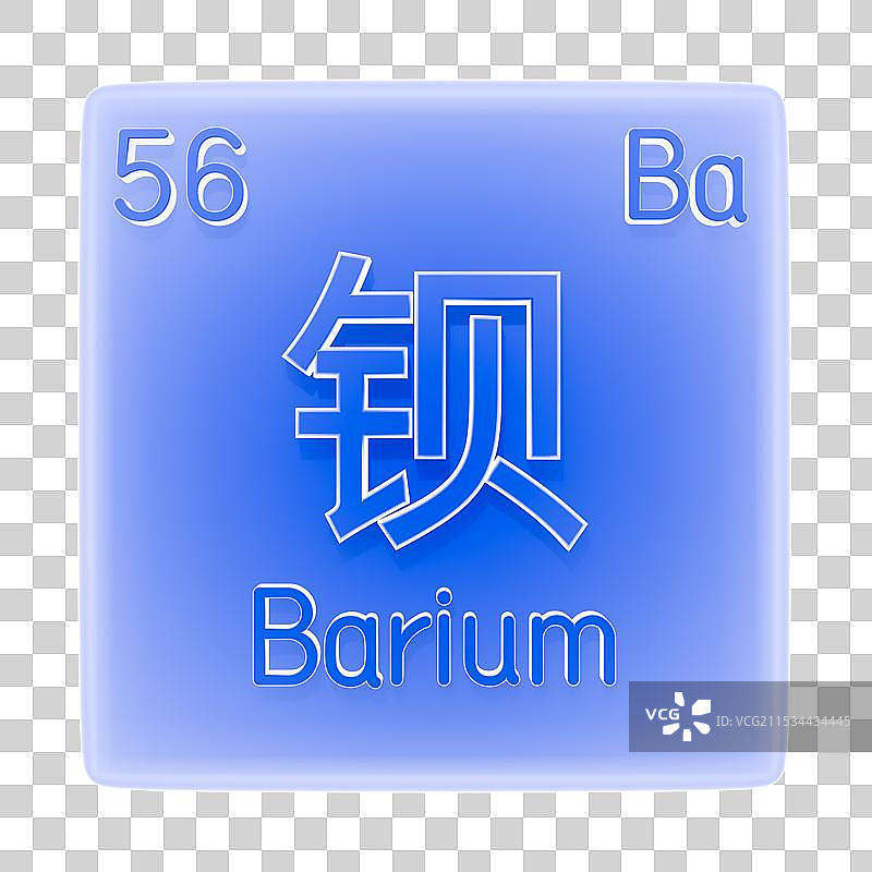3d蓝色渐变元素周期表元素图片素材