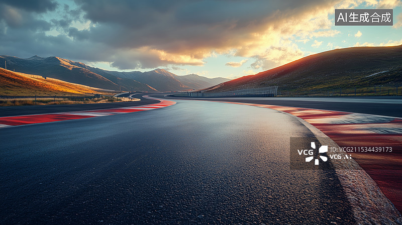 【AI数字艺术】汽车 赛道 风景图片素材
