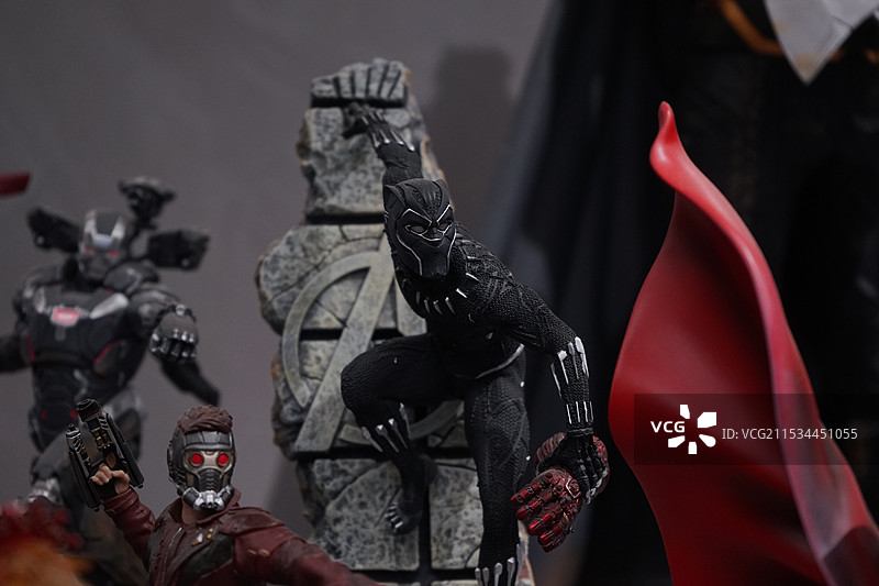 模型手办，黑豹，漫威图片素材