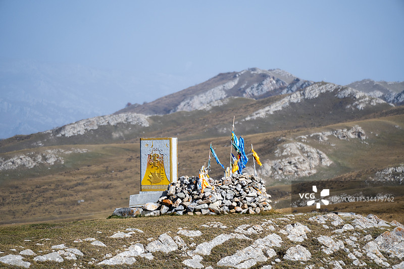 巴音布鲁克敖包图片素材