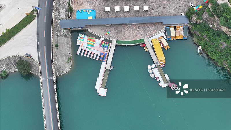 太行旅游一号公路蟒河驿站图片素材