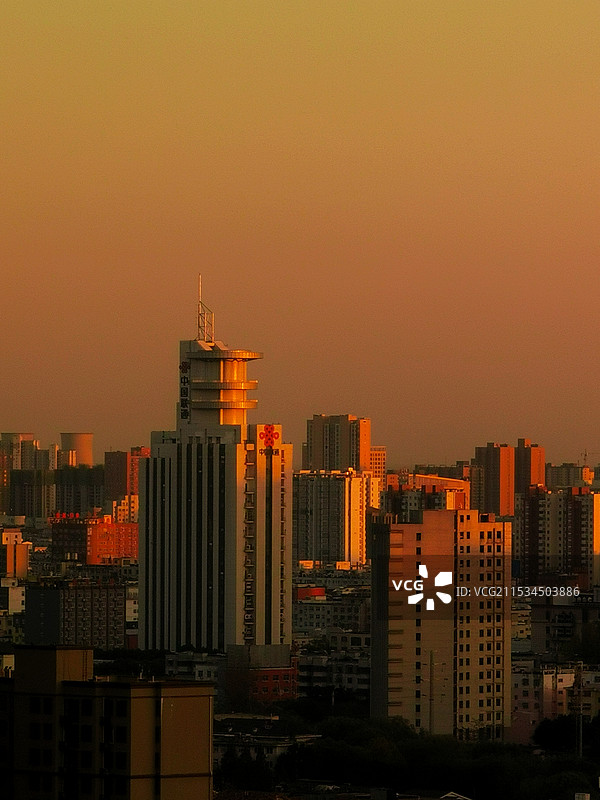 “市”光晚霞图片素材