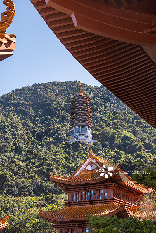 深圳仙湖弘法寺宝塔图片素材
