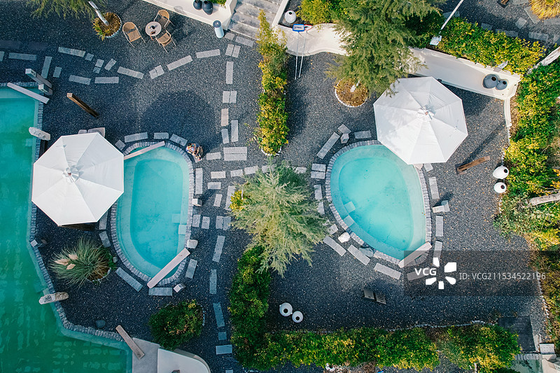 设计感温泉酒店图片素材