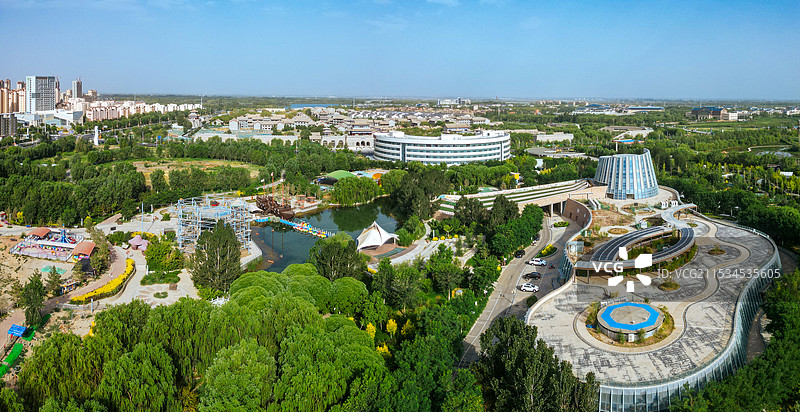 张掖 城市湿地博物馆 边塞竞技体育中心 湿地公园 甘州府城 玉水苑图片素材