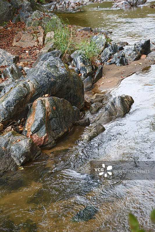 吉林桦甸林区的溪流图片素材