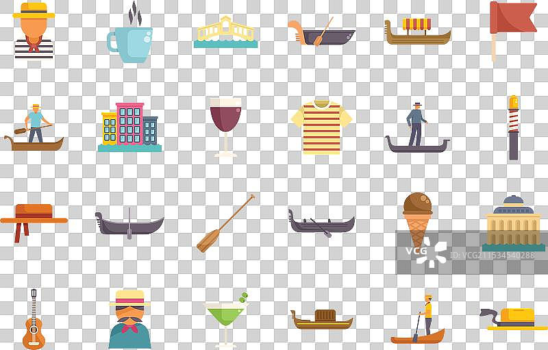 在里亚尔托桥附近划船的贡多拉船夫图片素材