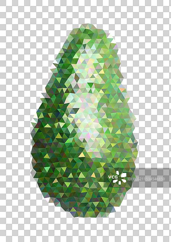 白色多边形上的鳄梨图片素材