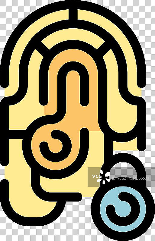 指纹锁系统访问个人数据图片素材