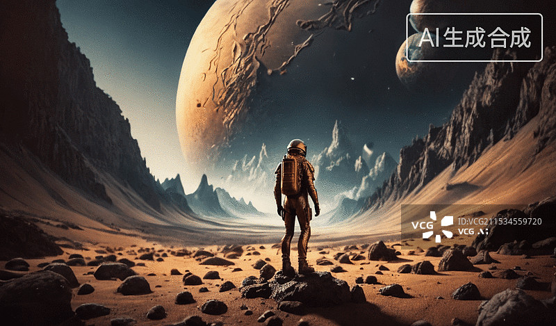 【AI数字艺术】星际探索者图片素材
