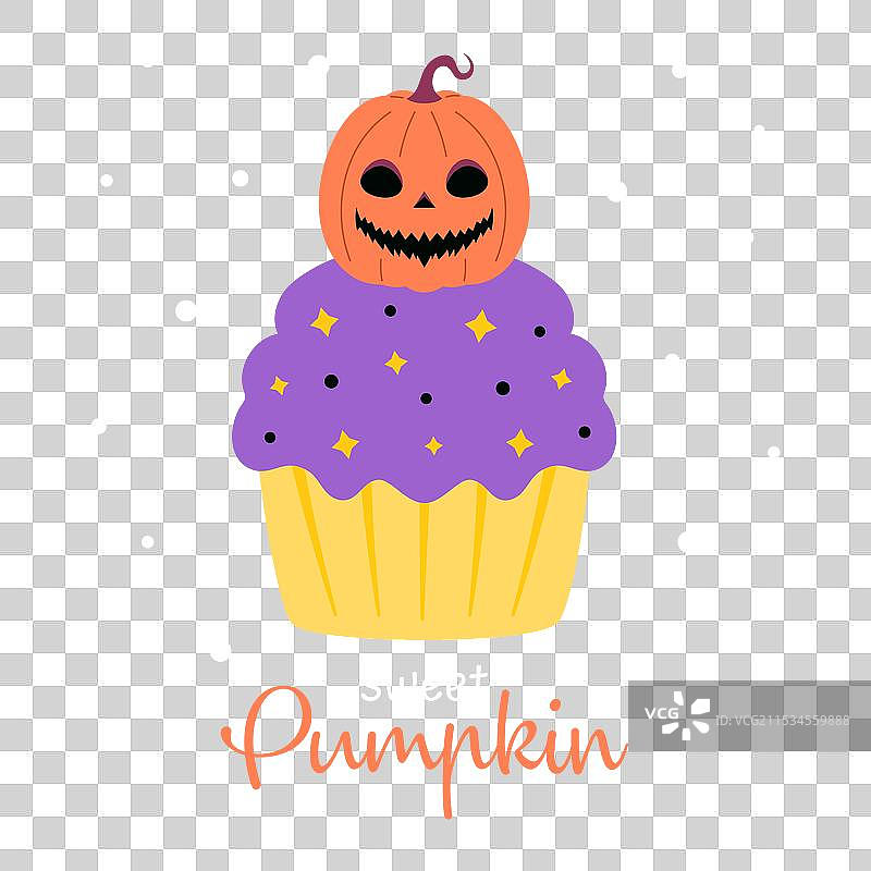 万圣节与杯子蛋糕图片素材