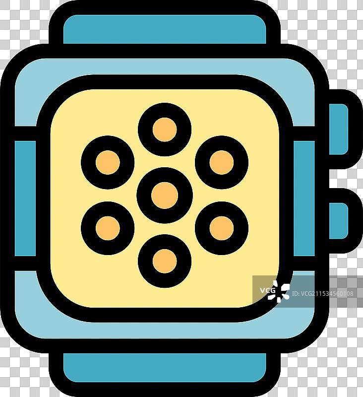 智能手表显示加载应用程序图标图片素材