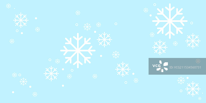 细腻的厚雪花冬季构图图片素材