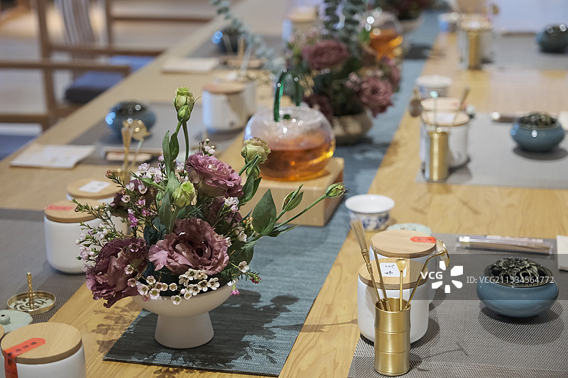 国潮中式香道香文化场地布置图片素材