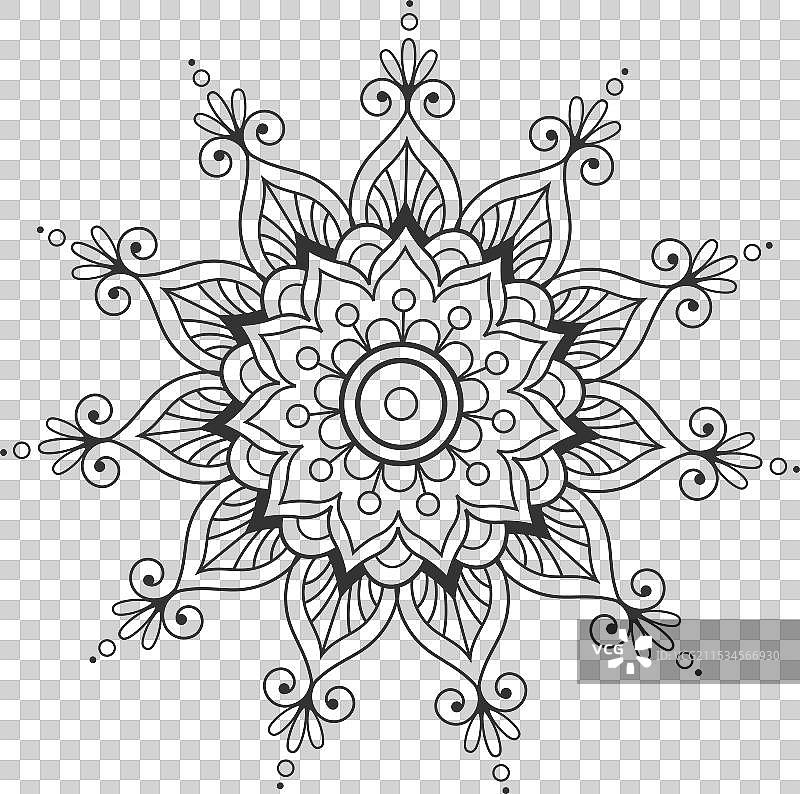 装饰性的印度饰品元素图片素材